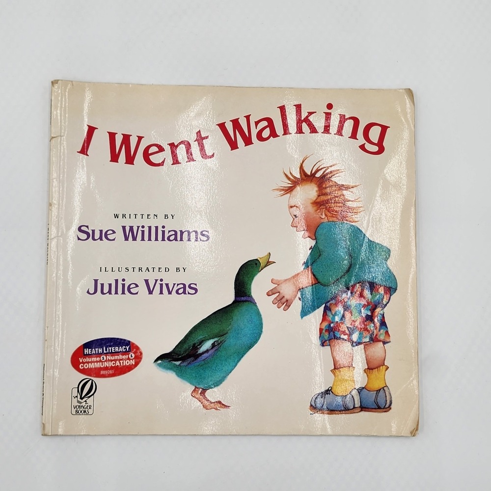 Vintage 1990 I Went Walking Children's Picture Book Sue Williams Julie Vivas